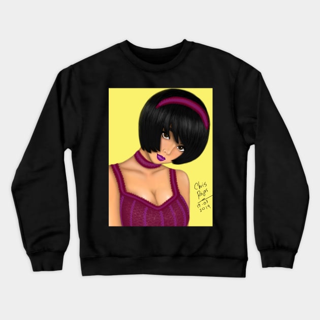 sexy girl Crewneck Sweatshirt by chrisrojas